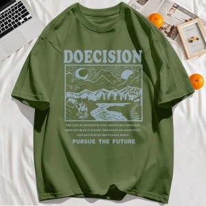 Y2k Vintage Tişört Tee Doecision Pursue Gelecek Baskı