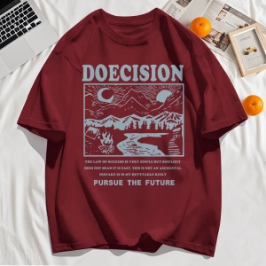 Y2k Vintage Tişört Tee Doecision Pursue Gelecek Baskı