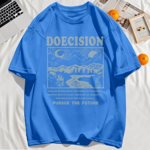Y2k Vintage Tişört Tee Doecision Pursue Gelecek Baskı