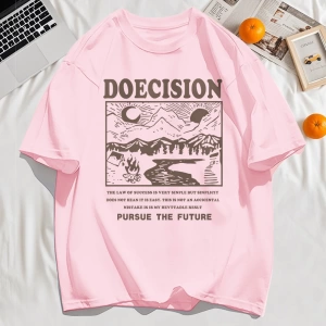 Y2k Vintage Tişört Tee Doecision Pursue Gelecek Baskı
