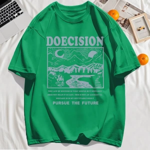 Y2k Vintage Tişört Tee Doecision Pursue Gelecek Baskı