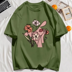 Y2k Vintage Tişört Tee Doğal Manzaranın Keyfini Çıkarılan İnsanlar Baskı