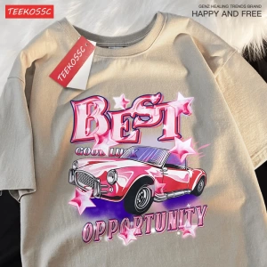 Y2k Vintage Tişört Tee En iyi fırsat Cood Luck
