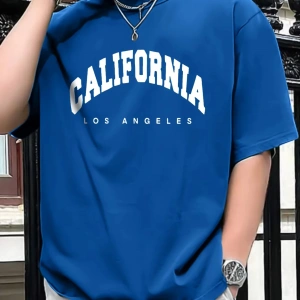 Y2k Vintage Tişört Tee Fit Artı KALİFORNİYA Baskılı