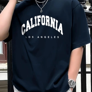 Y2k Vintage Tişört Tee Fit Artı KALİFORNİYA Baskılı