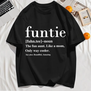 Y2k Vintage Tişört Tee Funtie Anne Gibi Eğlenceli Teyze Baskı