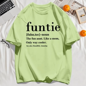 Y2k Vintage Tişört Tee Funtie Anne Gibi Eğlenceli Teyze Baskı