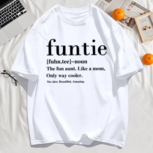 Y2k Vintage Tişört Tee Funtie Anne Gibi Eğlenceli Teyze Baskı