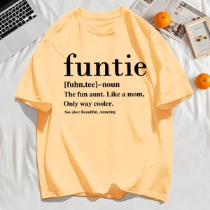 Y2k Vintage Tişört Tee Funtie Anne Gibi Eğlenceli Teyze Baskı