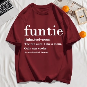 Y2k Vintage Tişört Tee Funtie Anne Gibi Eğlenceli Teyze Baskı