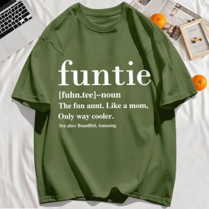 Y2k Vintage Tişört Tee Funtie Anne Gibi Eğlenceli Teyze Baskı