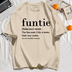 Y2k Vintage Tişört Tee Funtie Anne Gibi Eğlenceli Teyze Baskı