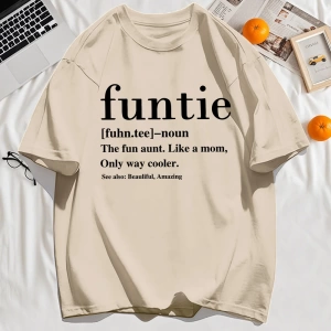 Y2k Vintage Tişört Tee Funtie Anne Gibi Eğlenceli Teyze Baskı