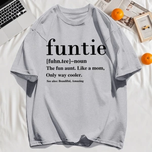 Y2k Vintage Tişört Tee Funtie Anne Gibi Eğlenceli Teyze Baskı