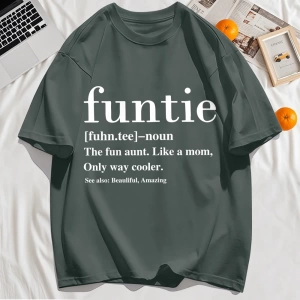 Y2k Vintage Tişört Tee Funtie Anne Gibi Eğlenceli Teyze Baskı