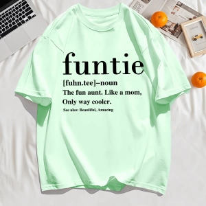 Y2k Vintage Tişört Tee Funtie Anne Gibi Eğlenceli Teyze Baskı
