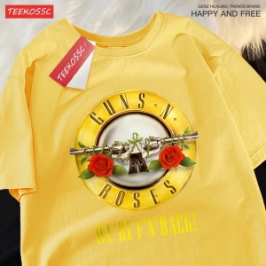 Y2k Vintage Tişört Tee Guns n roses biz geri