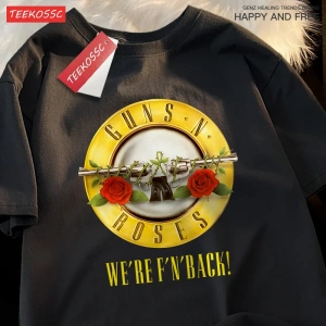 Y2k Vintage Tişört Tee Guns n roses biz geri