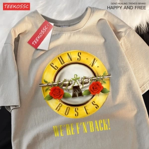 Y2k Vintage Tişört Tee Guns n roses biz geri