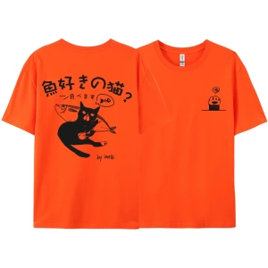 Y2k Vintage Tişört Tee Harajuku siyah kedi baskı
