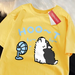 Y2k Vintage Tişört Tee Husfans üfleme fanlar baskı