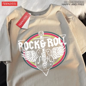 Y2k Vintage Tişört Tee Kaya rulo elektrik gitar