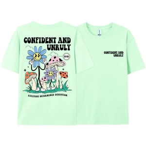 Y2k Vintage Tişört Tee Kendinden emin ve kaba tutum belirler yön
