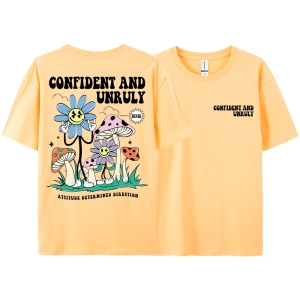 Y2k Vintage Tişört Tee Kendinden emin ve kaba tutum belirler yön