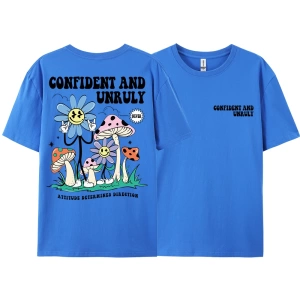 Y2k Vintage Tişört Tee Kendinden emin ve kaba tutum belirler yön