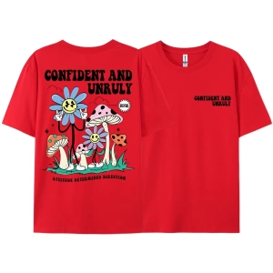 Y2k Vintage Tişört Tee Kendinden emin ve kaba tutum belirler yön