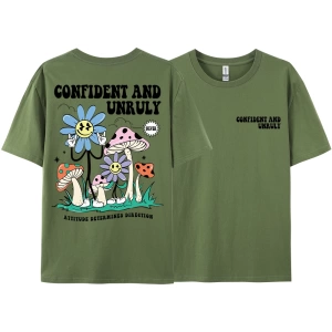 Y2k Vintage Tişört Tee Kendinden emin ve kaba tutum belirler yön