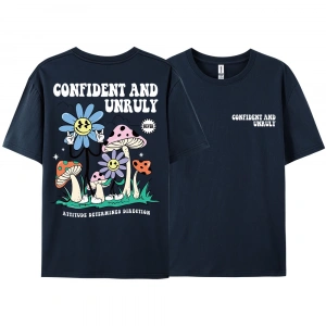 Y2k Vintage Tişört Tee Kendinden emin ve kaba tutum belirler yön