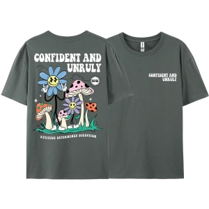 Y2k Vintage Tişört Tee Kendinden emin ve kaba tutum belirler yön