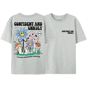 Y2k Vintage Tişört Tee Kendinden emin ve kaba tutum belirler yön
