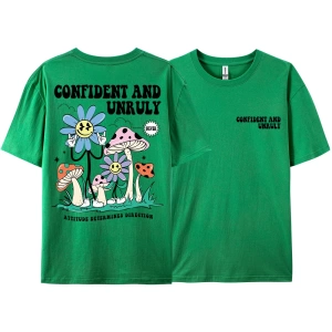 Y2k Vintage Tişört Tee Kendinden emin ve kaba tutum belirler yön