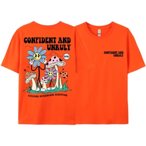 Y2k Vintage Tişört Tee Kendinden emin ve kaba tutum belirler yön