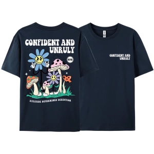 Y2k Vintage Tişört Tee Kendinden emin ve kaba tutum belirler yön