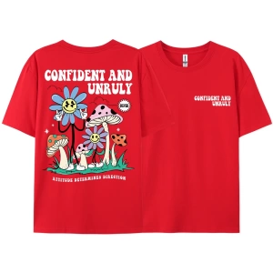 Y2k Vintage Tişört Tee Kendinden emin ve kaba tutum belirler yön