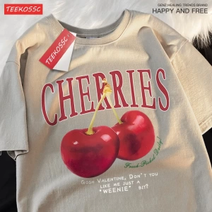 Y2k Vintage Tişört Tee Kiraz moda meyve