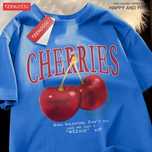 Y2k Vintage Tişört Tee Kiraz moda meyve