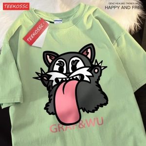 Y2k Vintage Tişört Tee Mischievous siyah fare