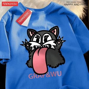 Y2k Vintage Tişört Tee Mischievous siyah fare