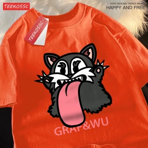 Y2k Vintage Tişört Tee Mischievous siyah fare