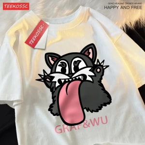 Y2k Vintage Tişört Tee Mischievous siyah fare