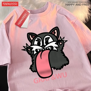 Y2k Vintage Tişört Tee Mischievous siyah fare