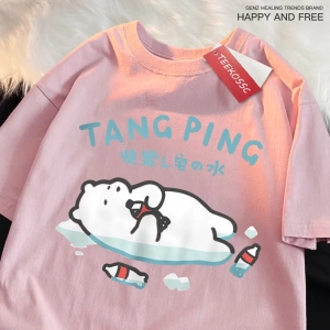 Y2k Vintage Tişört Tee Mutlu sabun su japon tarzı