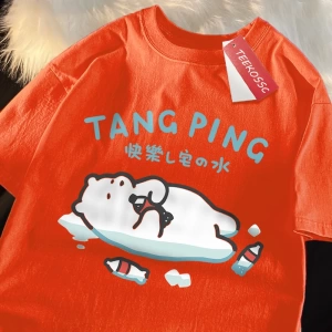 Y2k Vintage Tişört Tee Mutlu sabun su japon tarzı
