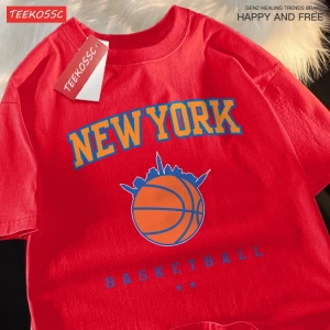Y2k Vintage Tişört Tee New York basketbol ligi adam