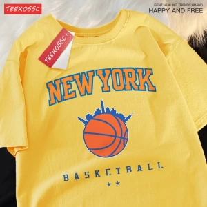 Y2k Vintage Tişört Tee New York basketbol ligi adam