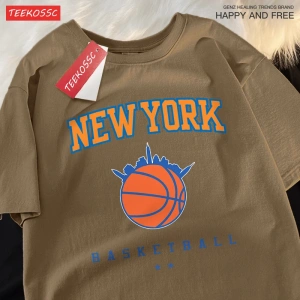 Y2k Vintage Tişört Tee New York basketbol ligi adam